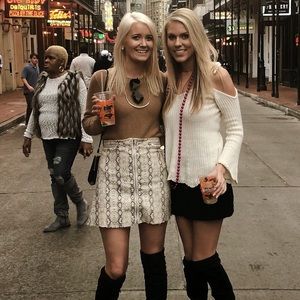 ASOS python snake print mini skirt